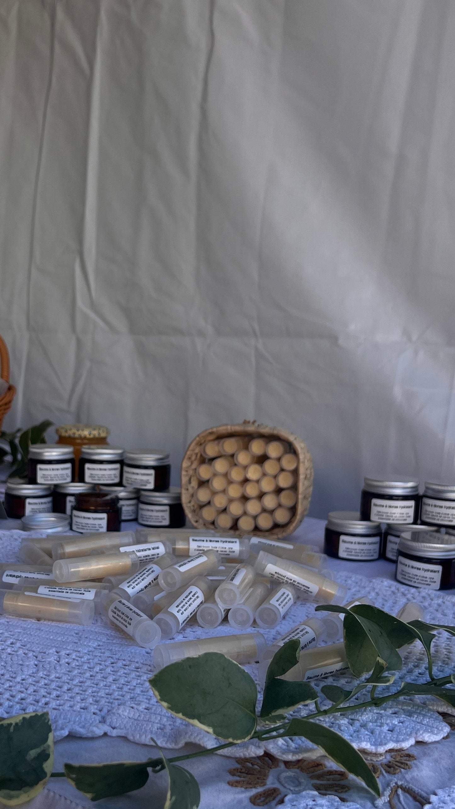 Bálsamo labial hidratante em boião